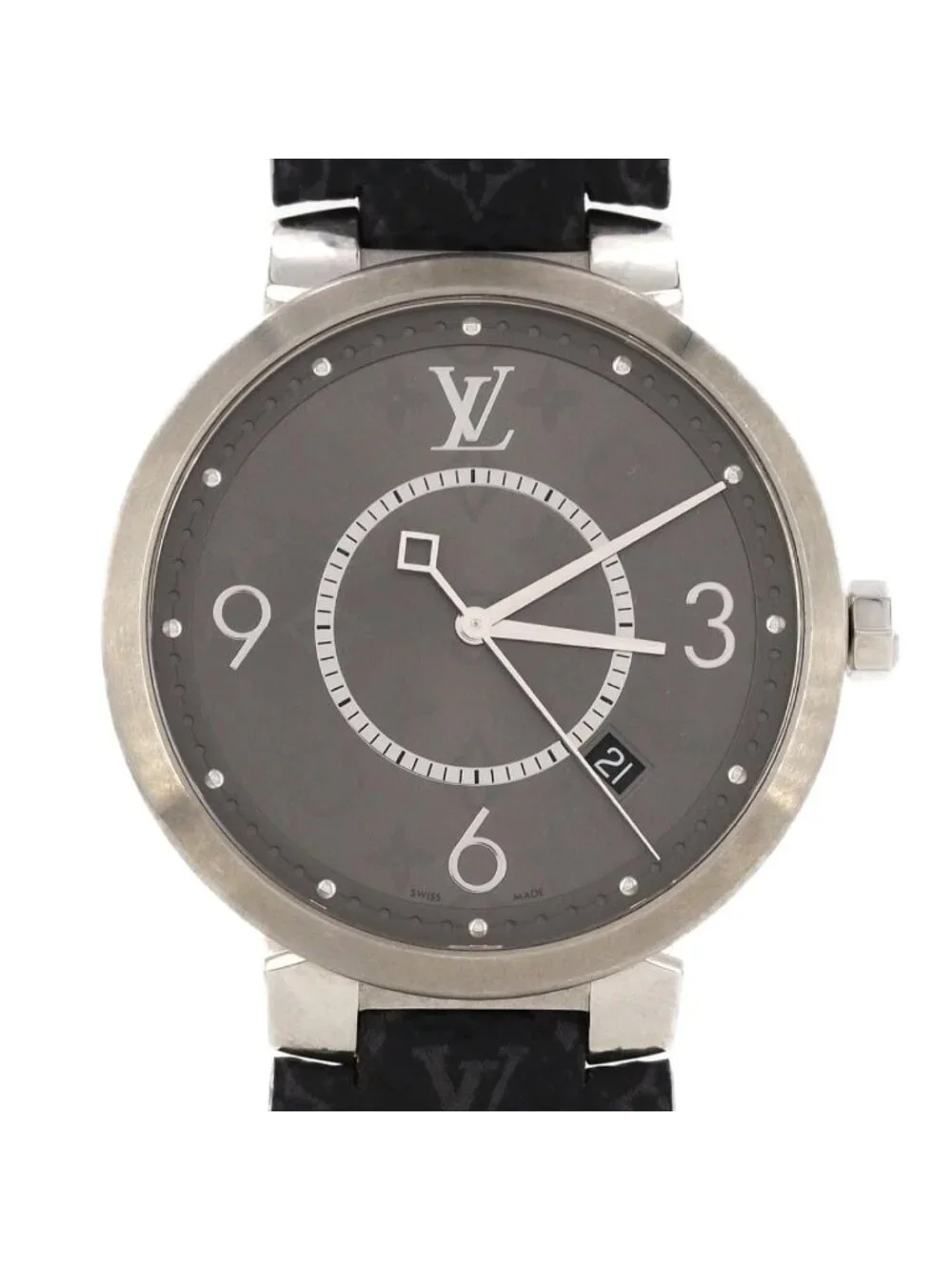 Louis Vuitton Tambour Slim Monogram SS Quartz Watch